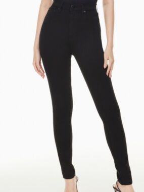 Aritzia Denim Forum Lola High-Rise Black Skinny Jeans